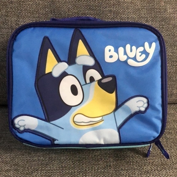 Moose Bluey Kids Lunch Box Lunch Bag Blue - Picture 6 of 16